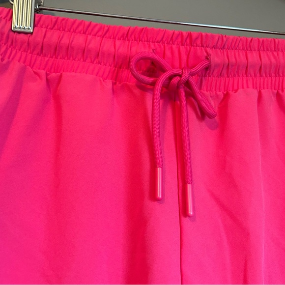 NWT Ideology Sz 3X Women’s Fiery Pink Athletic Lined Drawstring Workout Shorts! - Picture 3 of 11